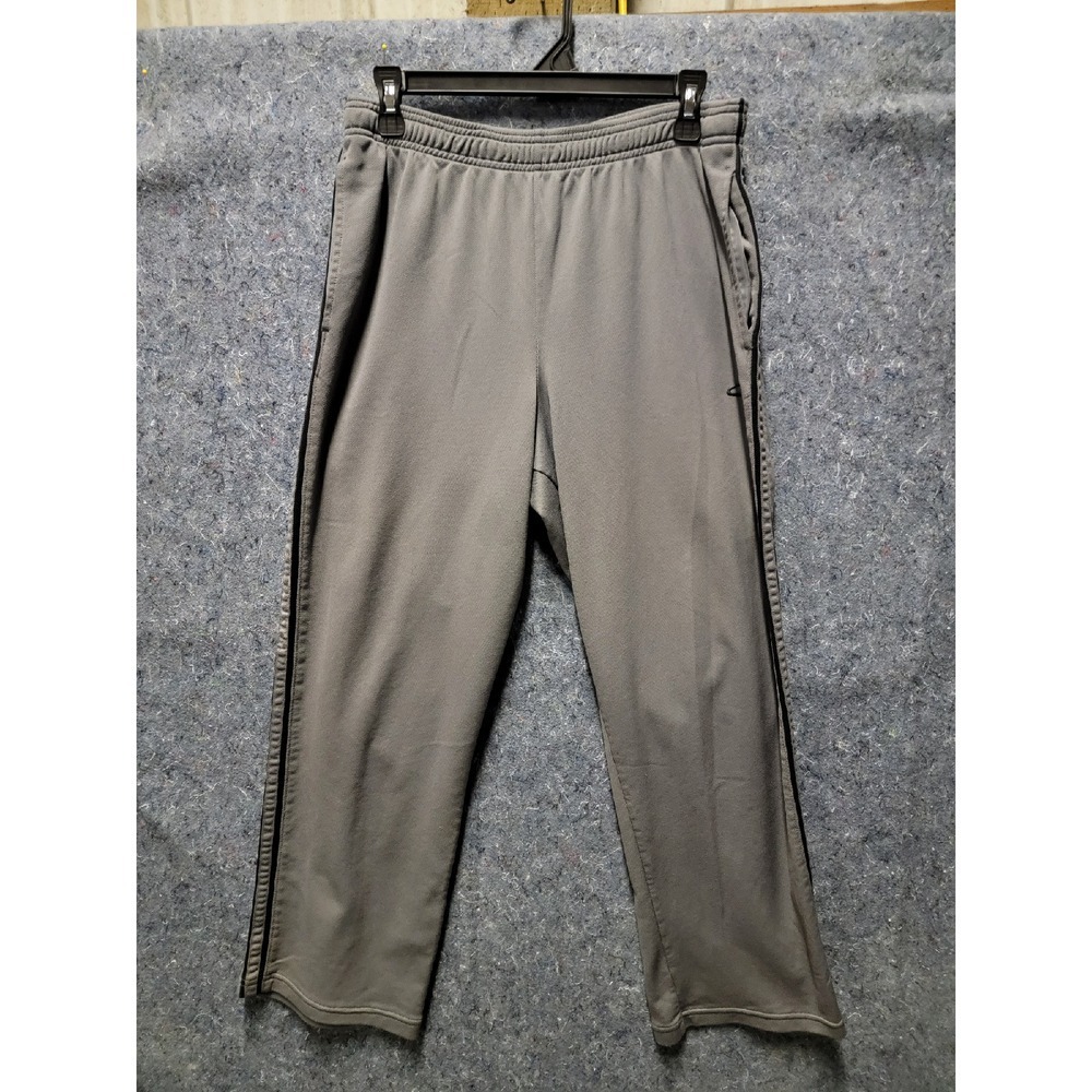 Champion Sweat Pants Gary w/black Strip & Pockets Size L